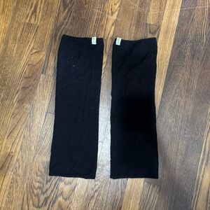 Rubia Wear Black Knee Length Leg Warmers - Size Small
